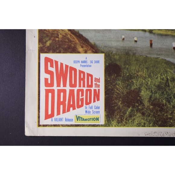 1960 Sword and the Dragon 11x14" ORIGINAL Lobby Card Joseph Harris Vitamotion - Picture 3 of 9